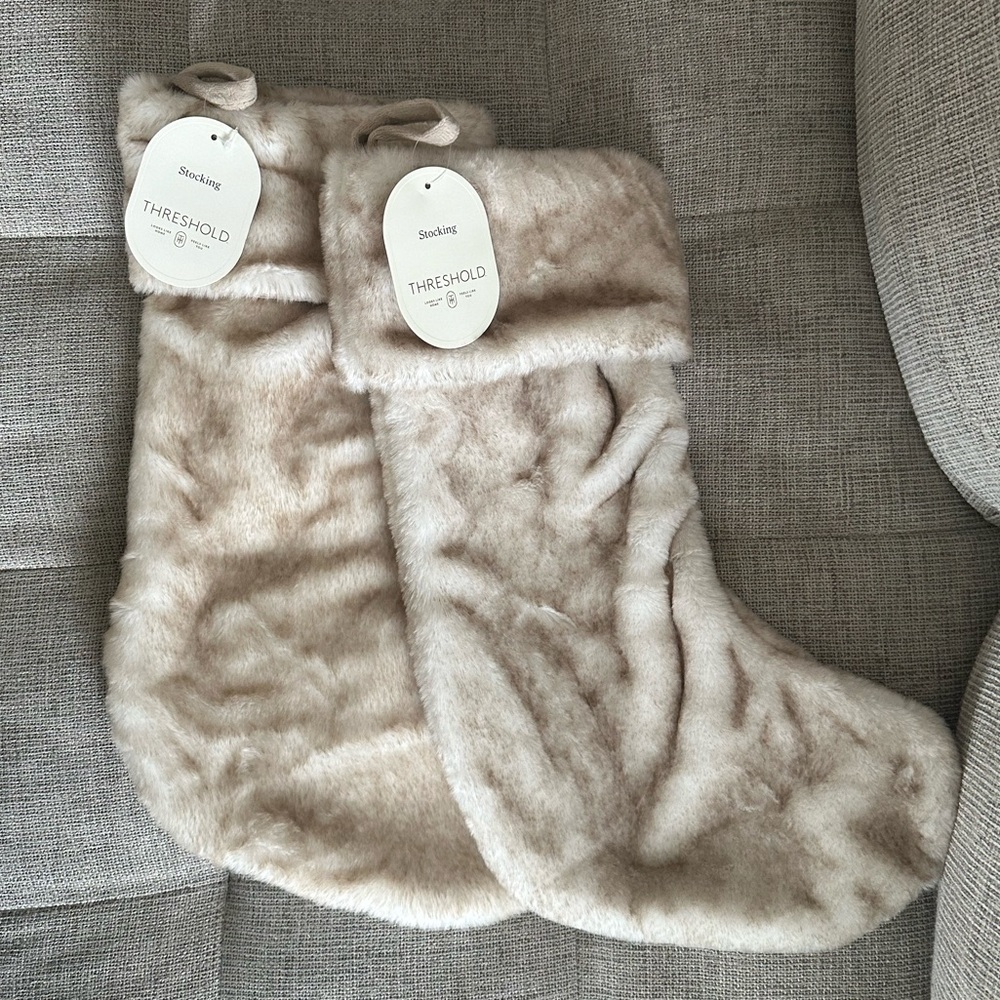 Threshold Plush Fur Stocking